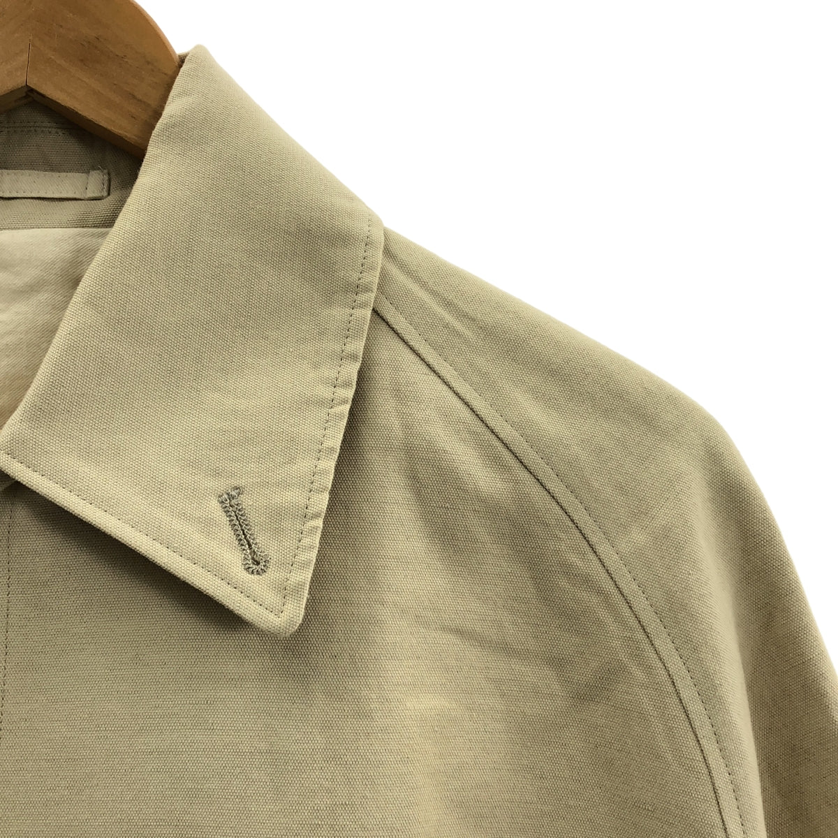 calmlence / 캠렌스 | COAT 004 Balmacaan Coat Nanako Cloth 코튼 실크 린넨 스텐 컬러 코트 | 1 | 맨즈