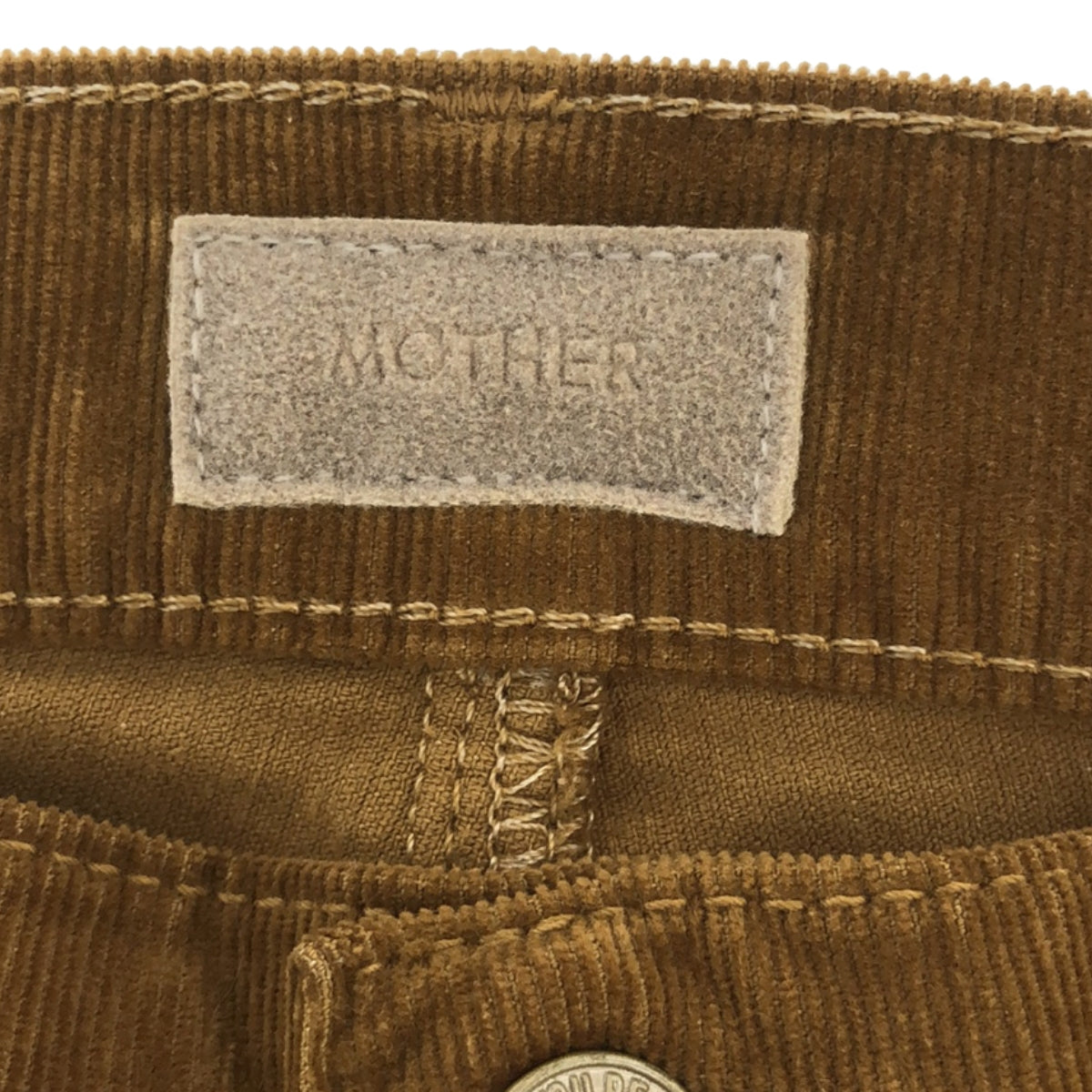 MOTHER / マザー | INSIDER CROP STEP FRAY コーデュロイ カットオフ パンツ | 25 | ブラウン | レディース
