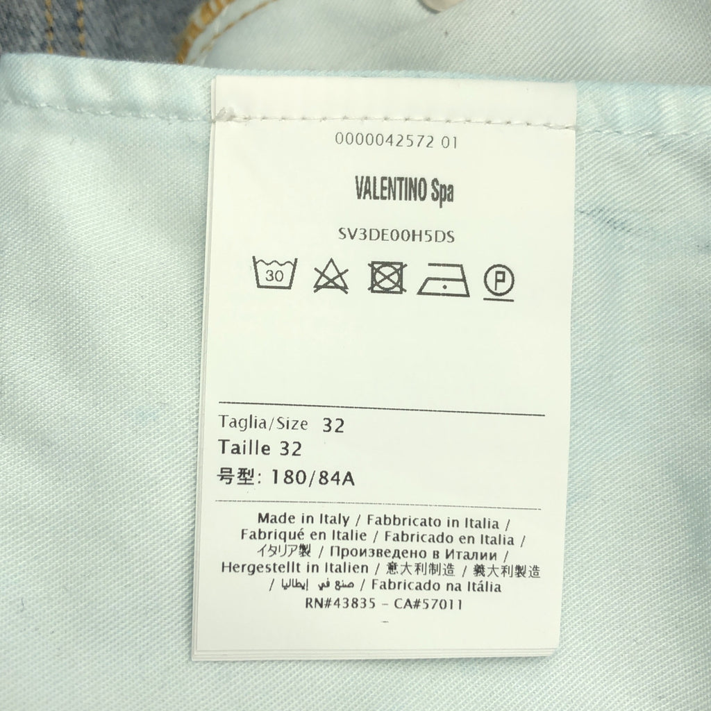 VALENTINO / 발렌티노 | V 로고 프린트 데님 팬츠 | 32 | 남성