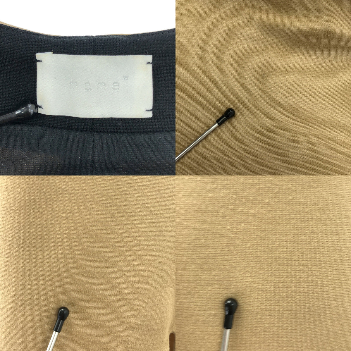 Mame Kurogouchi / マメクロゴウチ | Iライン ジャージー ワンピース | 1 | ベージュ/ブラック | レディース