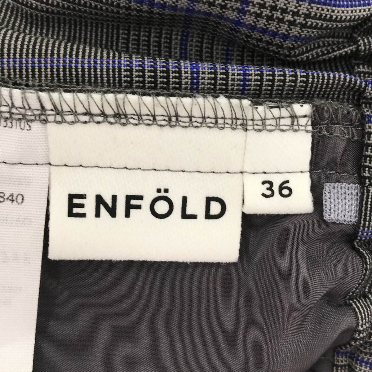 ENFOLD | Glen check wide pants | 36 | Women's