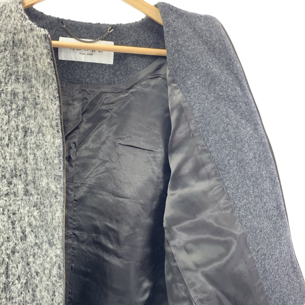 ADORE / 아도어 | 울 바이 컬러 노 컬러 재킷 | 36 | 여성