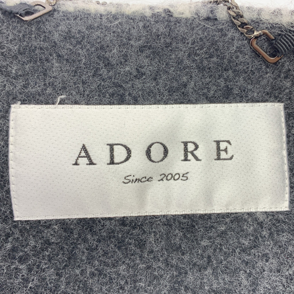 ADORE / 아도어 | 울 바이 컬러 노 컬러 재킷 | 36 | 여성