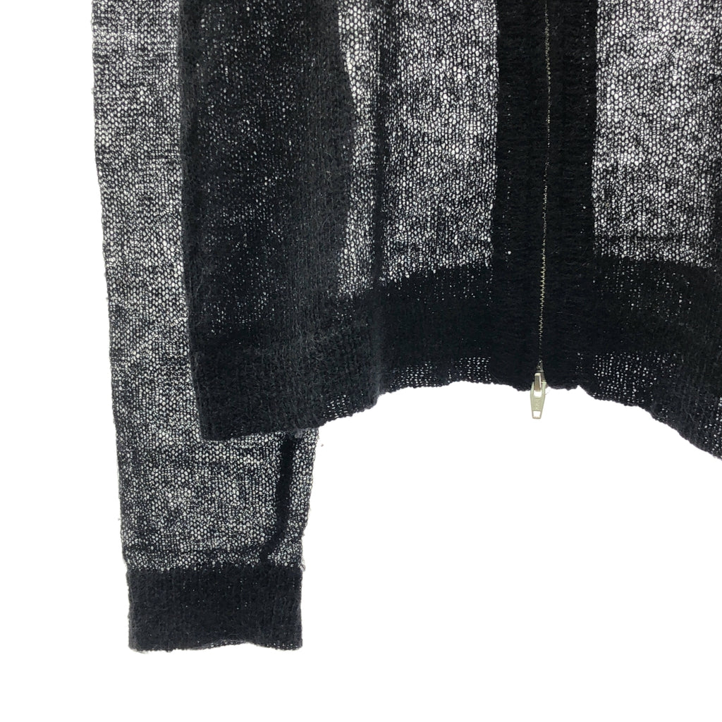 DAIRIKU / ダイリク | 2025SS | Skul Mohair Short Zip Up Cardigan スカル柄 モヘア ショート ジップアップ ニットカーディガン | F | メンズ
