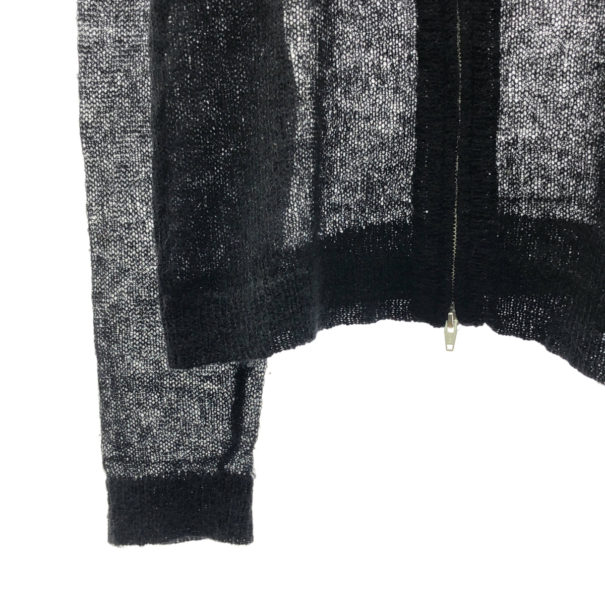 DAIRIKU / ダイリク | 2025SS | Skul Mohair Short Zip Up Cardigan スカル柄 モヘア ショート ジップアップ ニットカーディガン | F | メンズ