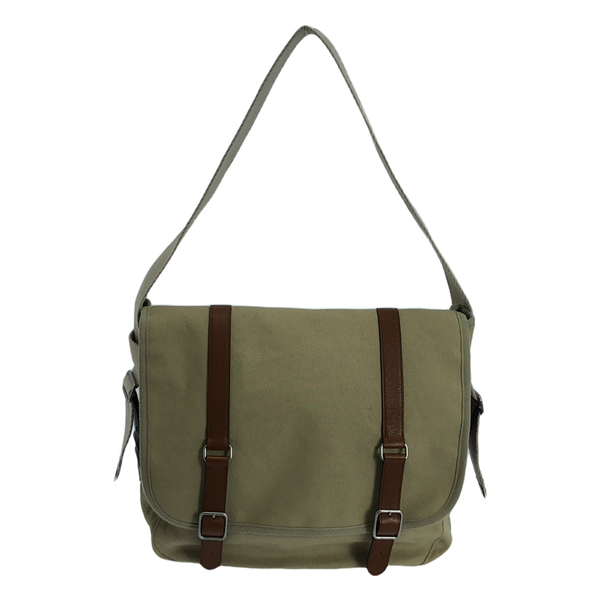 [狀況良好] TOUT Y EST / Toutie | SAC BOUT 帆布郵差包 |米色 |女性的