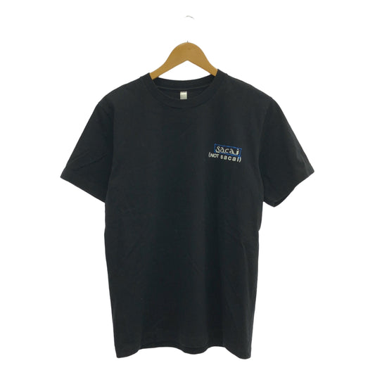 sacai / サカイ | × FRAGMENT DESIGN / フラグメントデザイン ロゴ Tシャツ カットソー | ブラック | メンズ