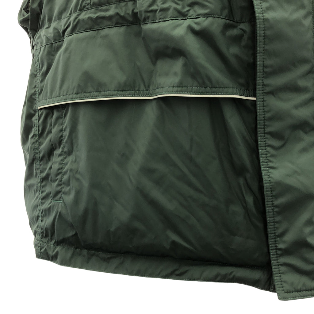 【美品】  BALENCIAGA / バレンシアガ | 2023AW | Logo-Print Wrap Puffer Vest ロゴプリント ラップ パファー ベスト | 1 | Cypress Green / サイプレスグリーン | メンズ