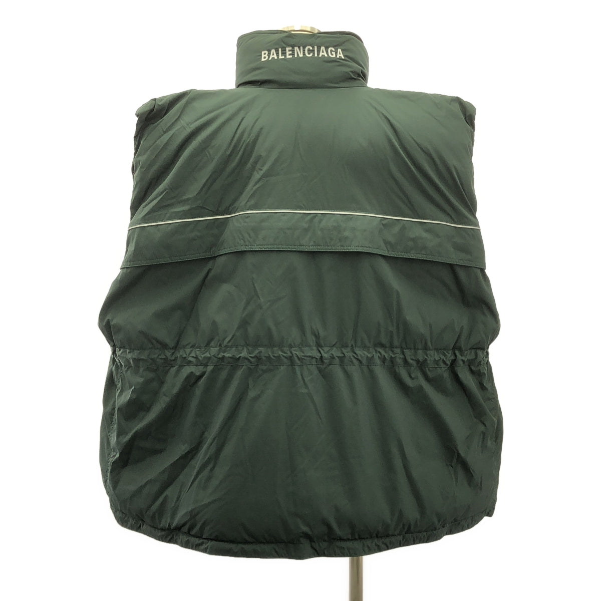 BALENCIAGA / バレンシアガ | 2023AW | Logo-Print Wrap Puffer Vest ロゴプリント ラップ パファー ベスト | 1 | メンズ
