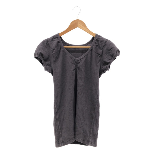 me ISSEY MIYAKE | Puff sleeve blouse cut and sew | Charcoal gray | Women's