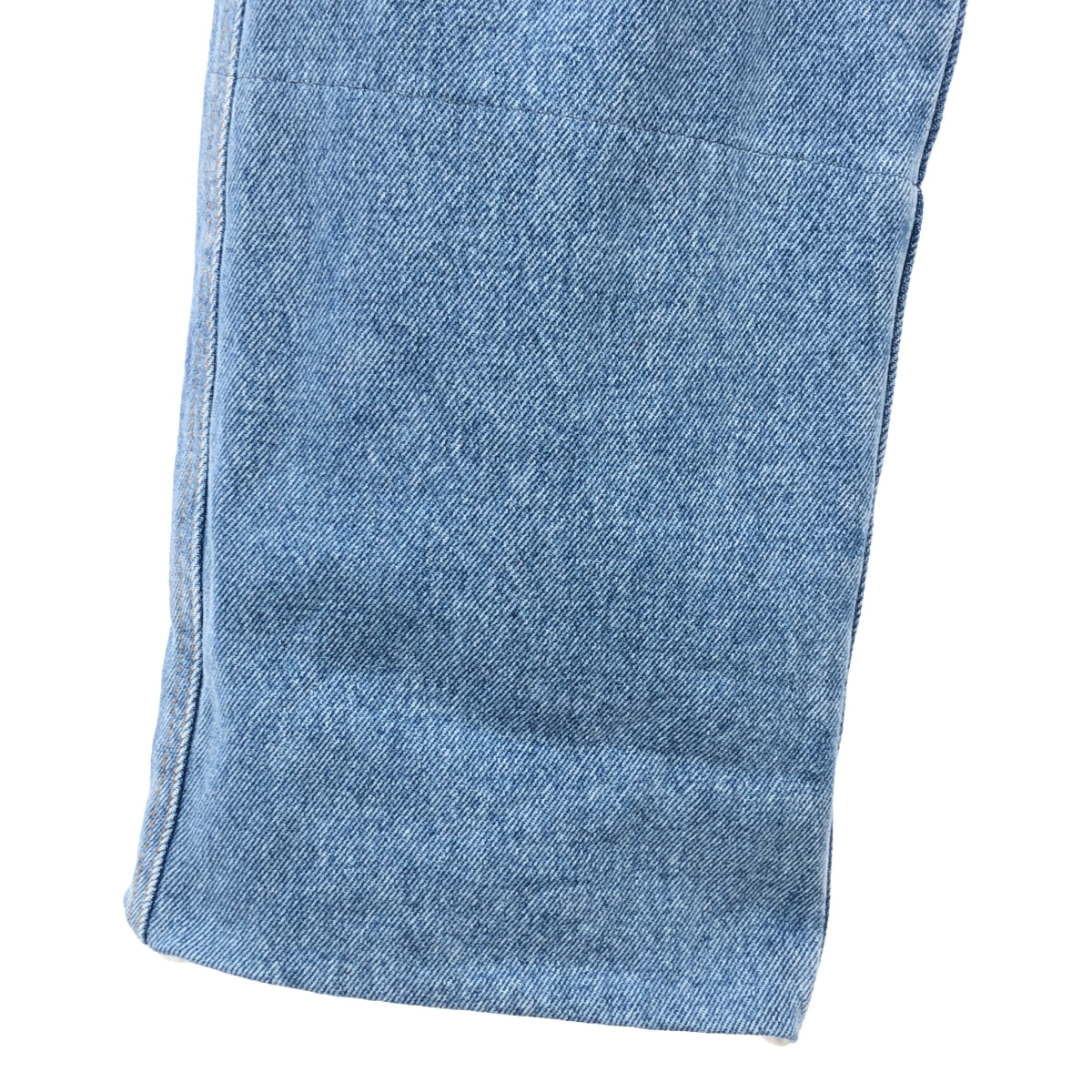 LOEWE / ロエベ | レザーパッチ ロールアップ フィッシャーマン デニムパンツ | 34 | インディゴ | レディース