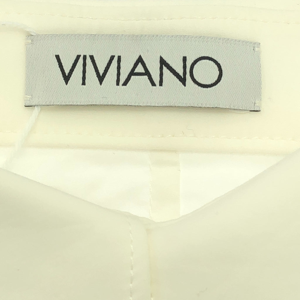 【美品】  VIVIANO / ヴィヴィアーノ | 2023AW | ドッキング シャツ チュール ボリューム ドレス ワンピース | M | white /green | レディース