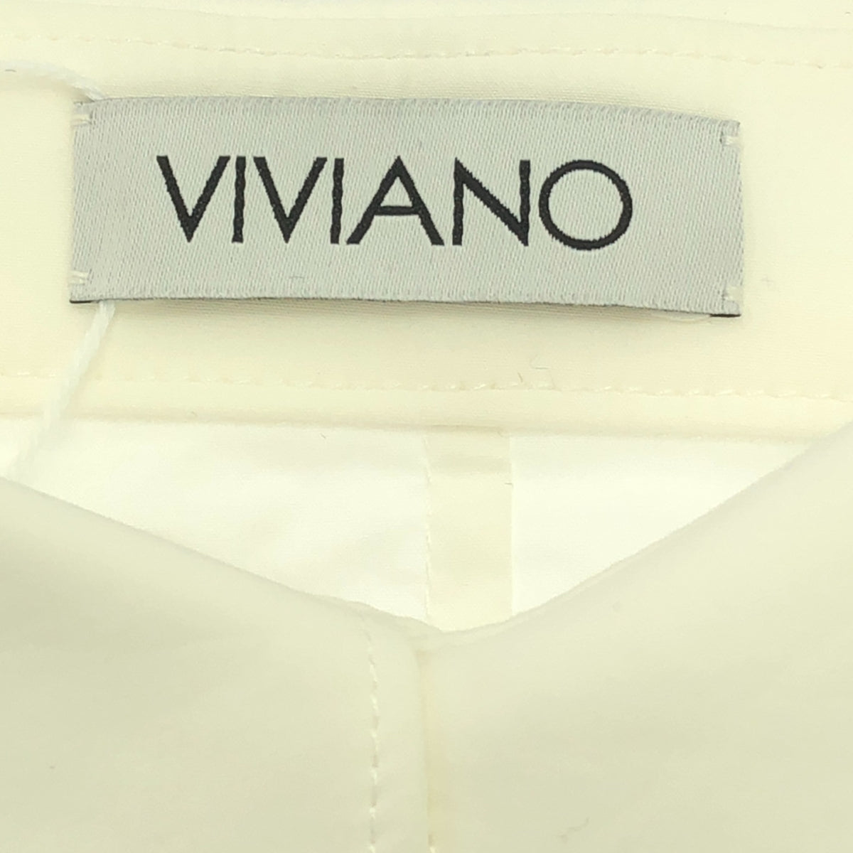 [狀況良好] VIVIANO | 2023AW | 對接襯衫薄紗寬鬆連身裙連身裙 | M | 白色/綠色 | 女款