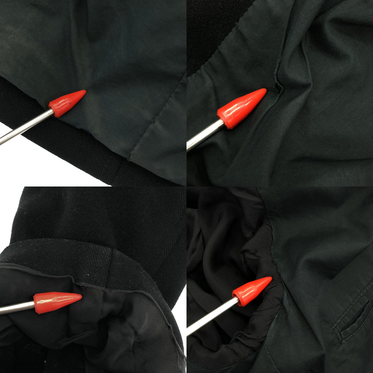 HELMUT LANG / ヘルムートラング | フロントディテール ジップ ウールコート | S | ブラック | メンズ