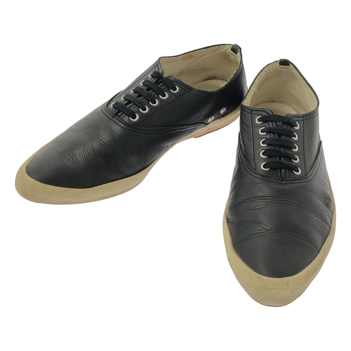 COMME des GARÇONS 睡袍 |繫帶皮革運動鞋 |尺寸 23 |黑色|女性的