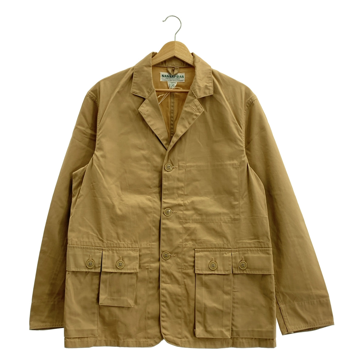 SASSAFRAS / 사사후라스 | GDU Leaf Jacket Cotton Gabardine 코튼 개버딘 리프 재킷 | S | 남성