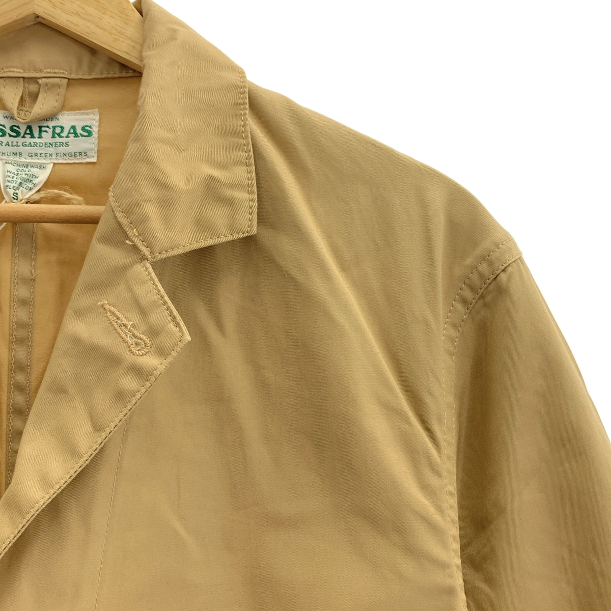 SASSAFRAS / 사사후라스 | GDU Leaf Jacket Cotton Gabardine 코튼 개버딘 리프 재킷 | S | 남성