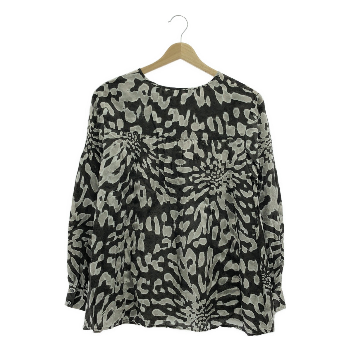 theory luxe / 세오리뤼쿠스 | WASHED FLOWER PRINT NELLI 블라우스 | 38 | 차콜 | 여성