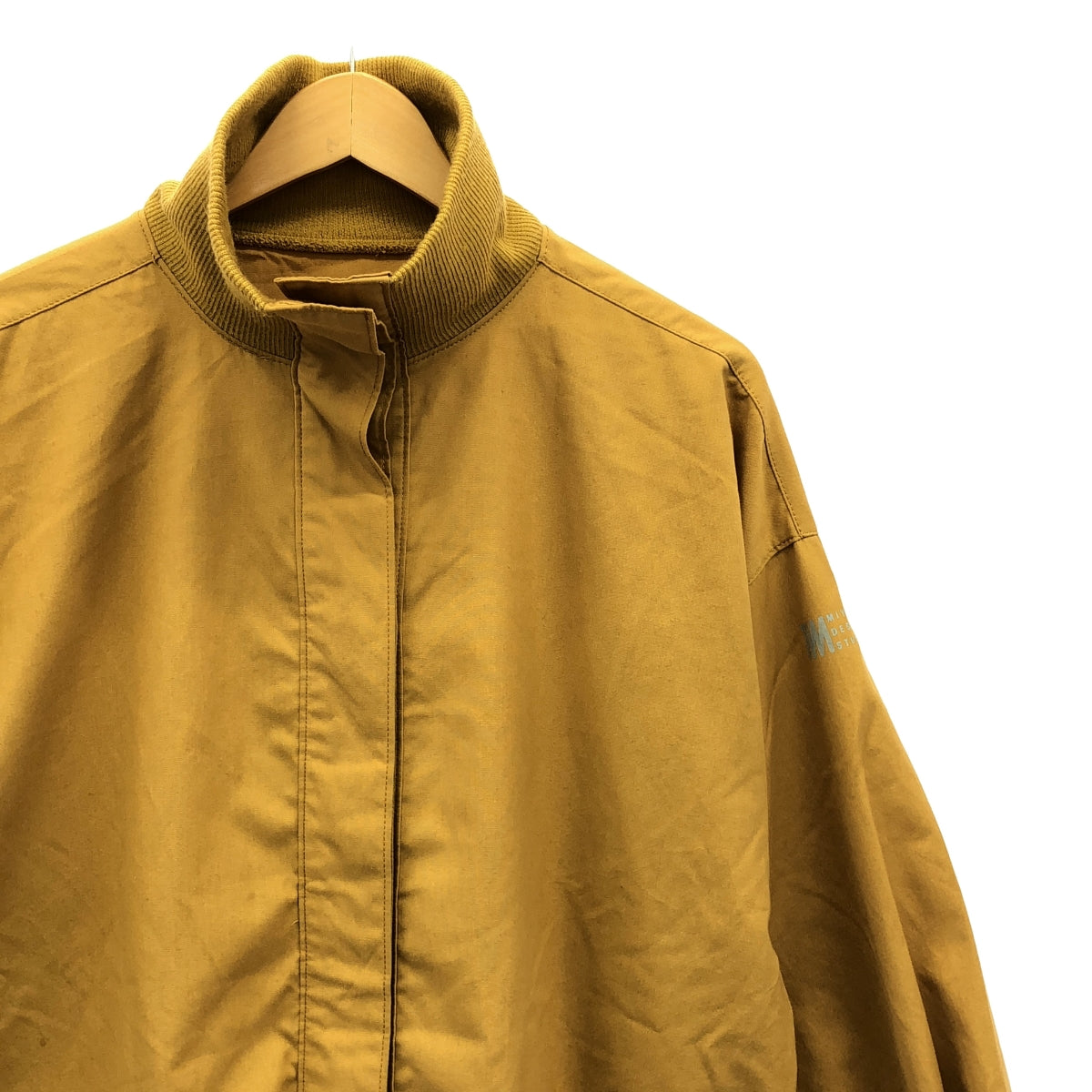 im MIYAKE DESIGN STUDIO / イッセイミヤケデザインスタジオ | 80s ヴィンテージ ロゴプリント ハイネック ロングコート | M | ブラウン | レディース
