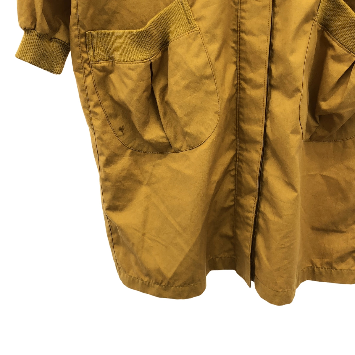 im MIYAKE DESIGN STUDIO / イッセイミヤケデザインスタジオ | 80s ヴィンテージ ロゴプリント ハイネック ロングコート | M | ブラウン | レディース