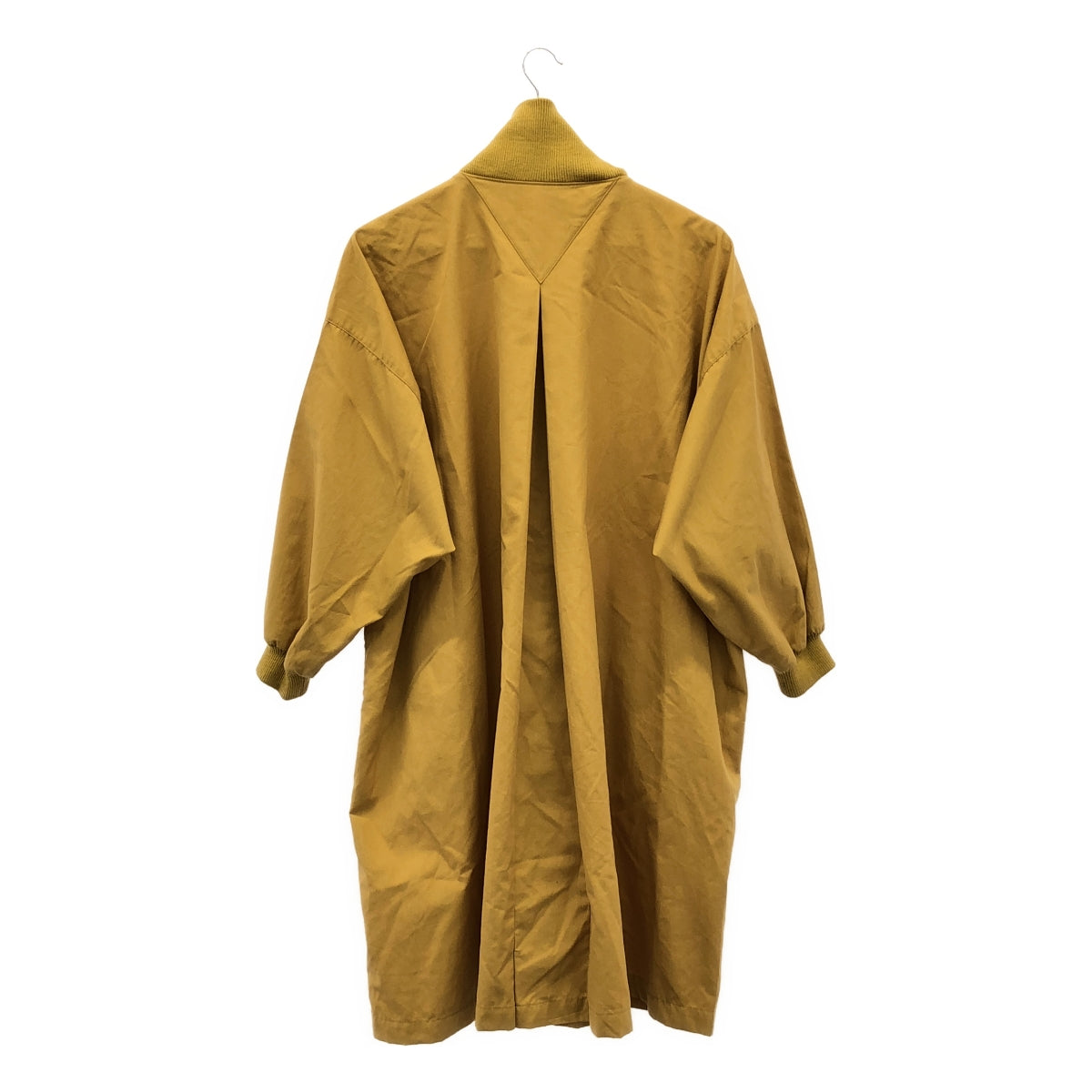 im MIYAKE DESIGN STUDIO / 이세이미야케 디자인 스튜디오 | 80s 빈티지 로고 프린트 하이넥 롱 코트 | M | 브라운 | 여성