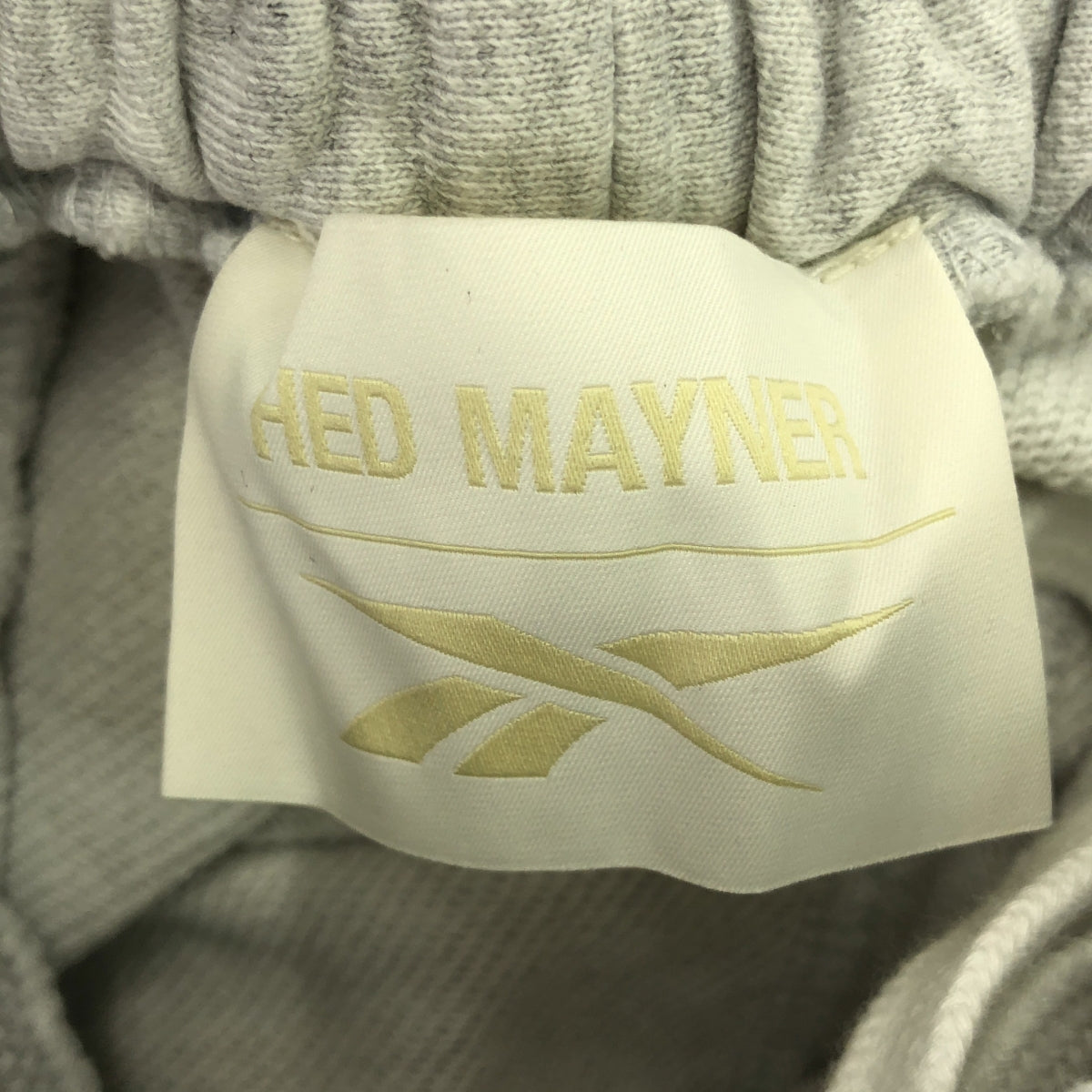 [Good Condition] HED MAYNER | 2024AW | × Reebok SWEAT JOGGER / Distressed Drawstring Sweat Wide Pants | XS | Grey | Men's
