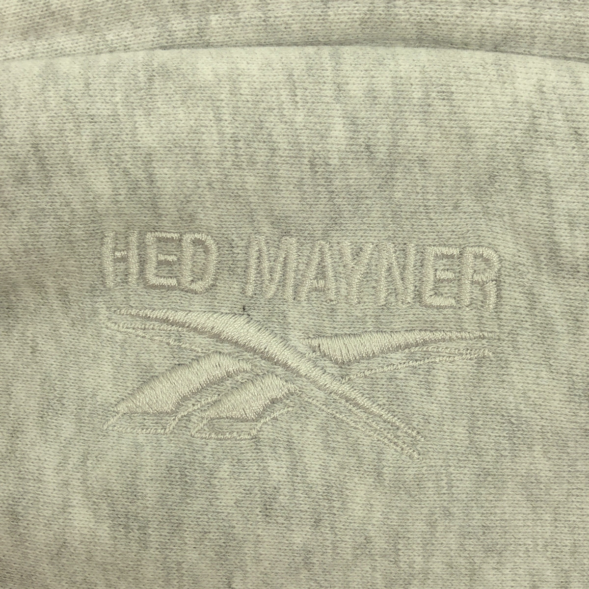 [Good Condition] HED MAYNER | 2024AW | × Reebok SWEAT JOGGER / Distressed Drawstring Sweat Wide Pants | XS | Grey | Men's