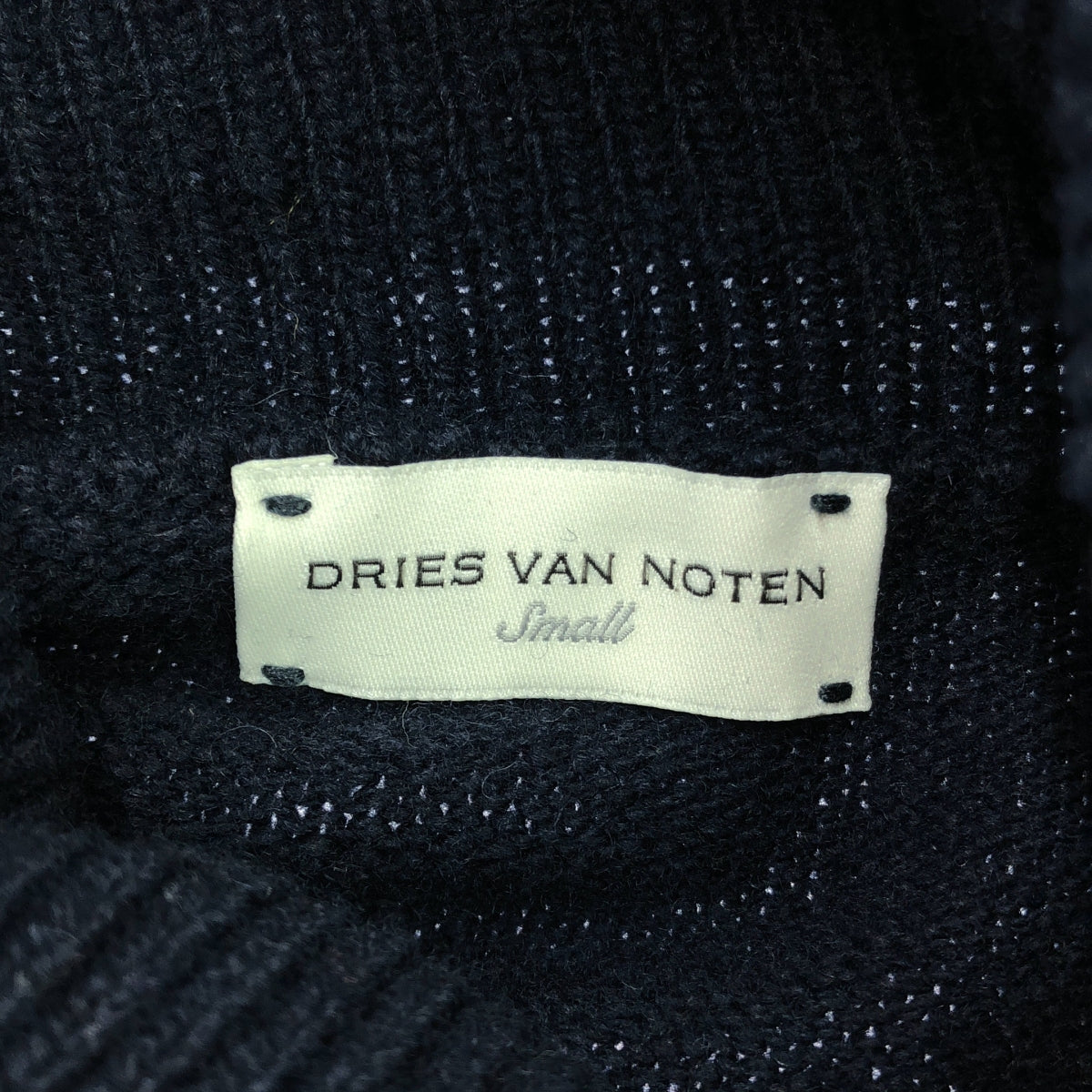 德賴斯·範諾頓 |高領羊毛針織| S |海軍 |女性的