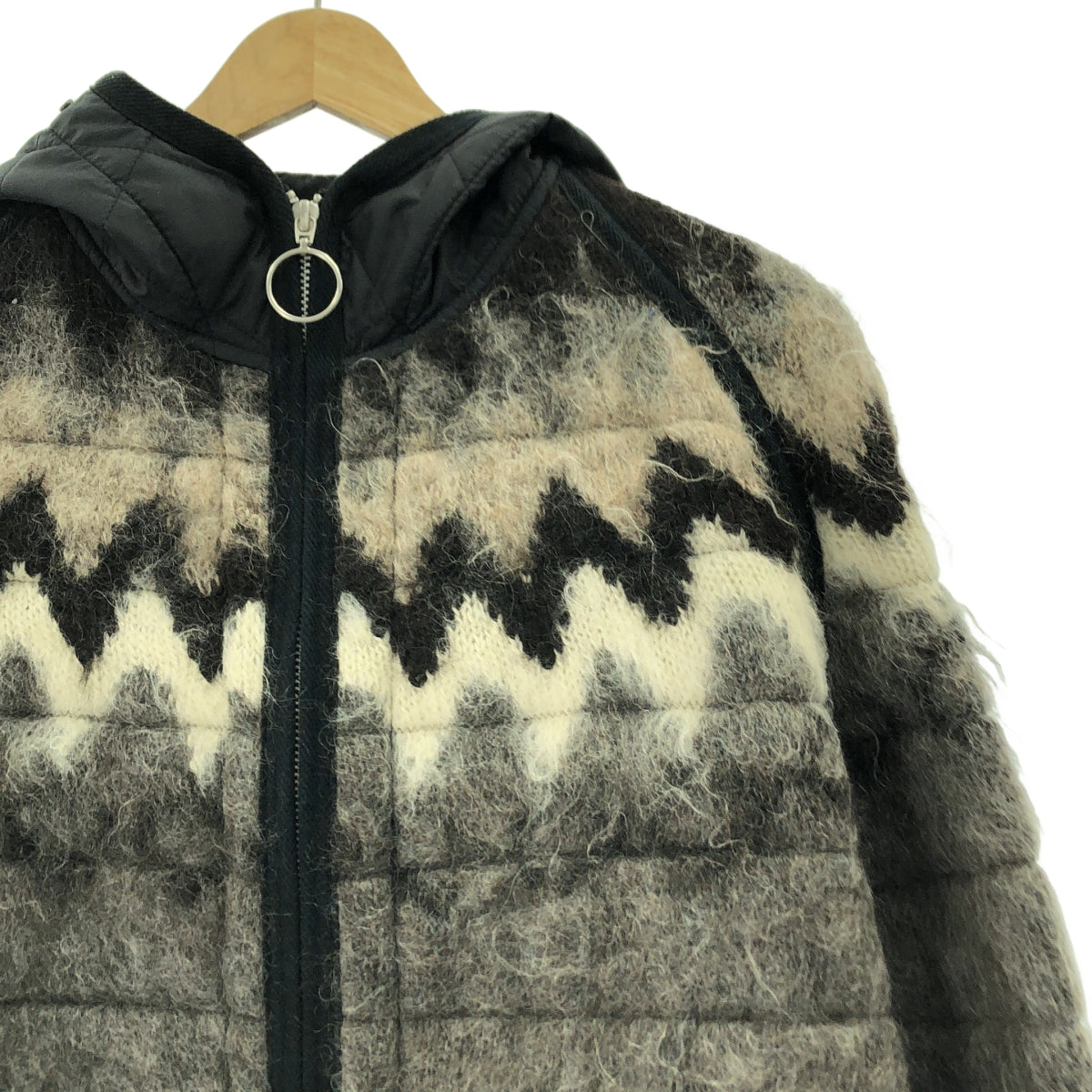 JUNYA WATANABE COMME des GARCONS MAN / ジュンヤワタナベコムデギャルソンマン | 2021AW | ノルディック ジャガード フード ブルゾン ジャケット | S | メンズ