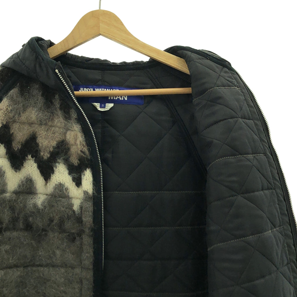 JUNYA WATANABE COMME des GARCONS MAN / ジュンヤワタナベコムデギャルソンマン | 2021AW | ノルディック ジャガード フード ブルゾン ジャケット | S | メンズ