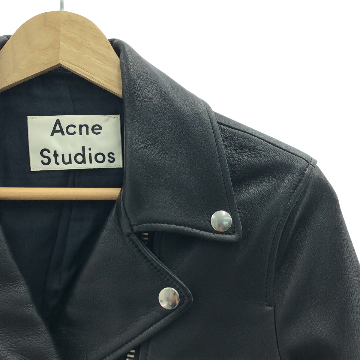 Acne Studios | MOCK | 羔羊皮雙騎士外套 | 全襯裡 | 尺寸 34 | 女款