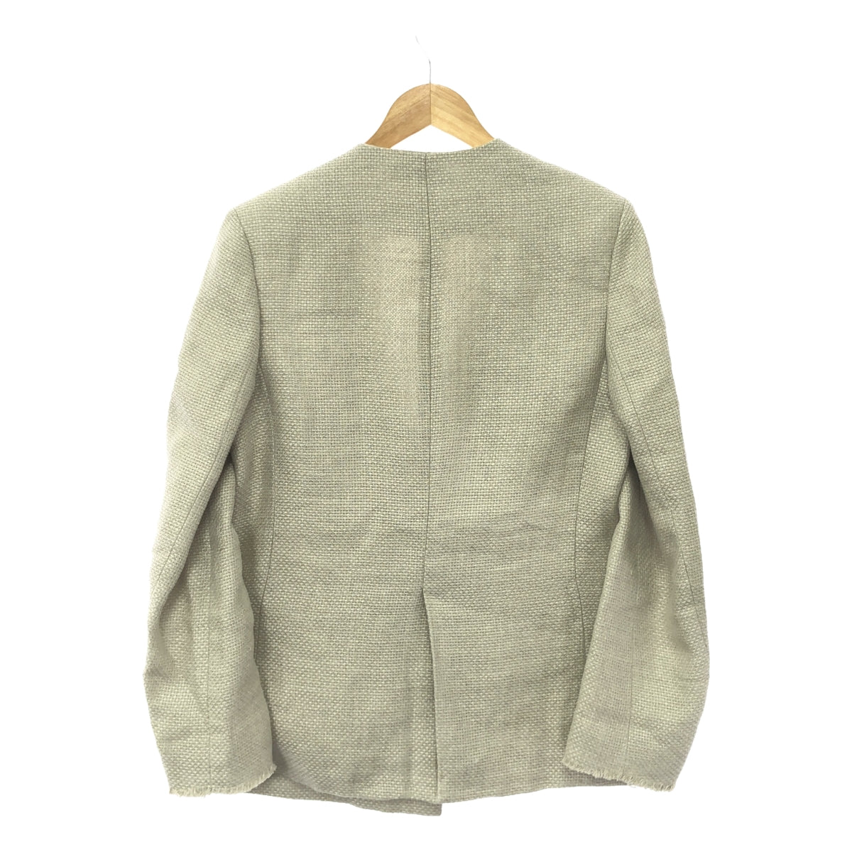 [Good Condition] Plage / Plage | 2023SS | [R'IAM] FABRICA Linen No-Collar Jacket | 38 | Beige | Women's