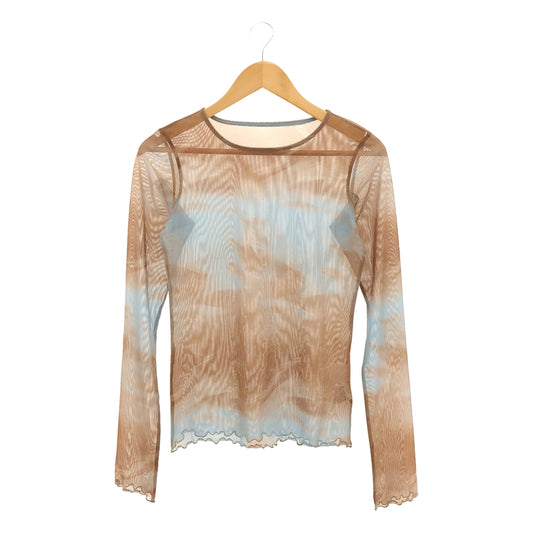 CITYSHOP / City Shop | 2024SS | PATTERN SHEER CUT | F | Light Blue/Brown | Women's