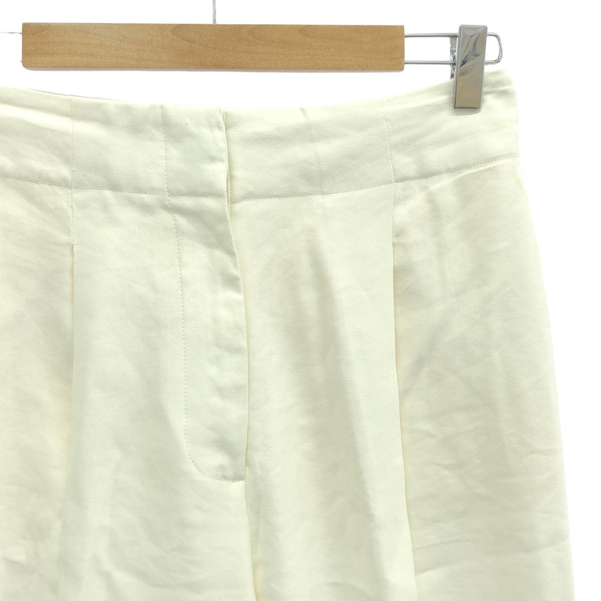 第三雜誌 / 第三雜誌 |亞麻混紡錐形褲 |尺寸 3 |白色 |女性的