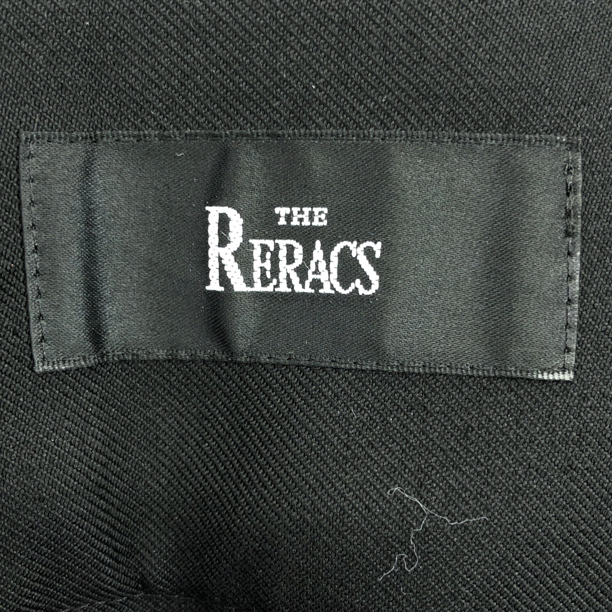 【美品】  THE RERACS / ザリラクス | TUXEDO PANTS ウエストライン タキシード ウール 2タック パンツ | 38 | ブラック/ホワイト | レディース