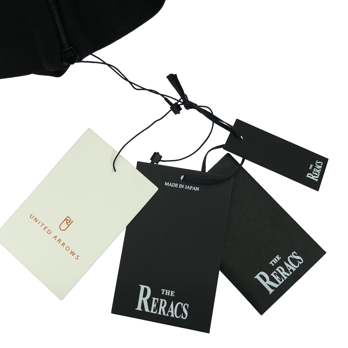 【美品】  THE RERACS / ザリラクス | TUXEDO PANTS ウエストライン タキシード ウール 2タック パンツ | 38 | ブラック/ホワイト | レディース