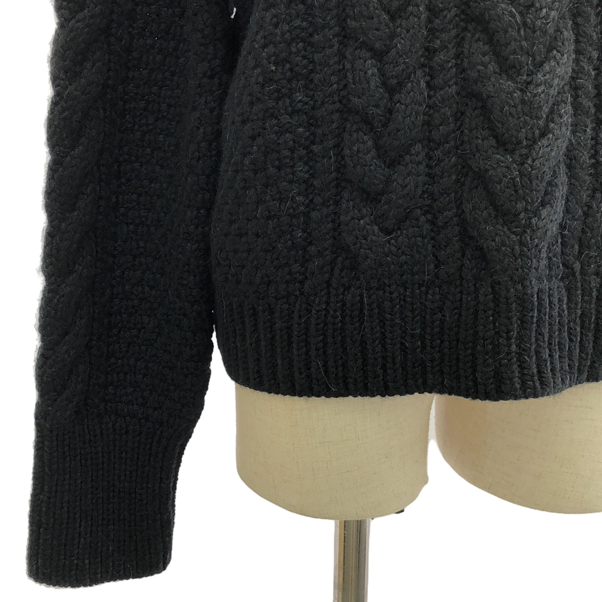 [New] Cecilie Bahnsen | HOPE JUMPER back open cable knit | M/L | Black | Women's