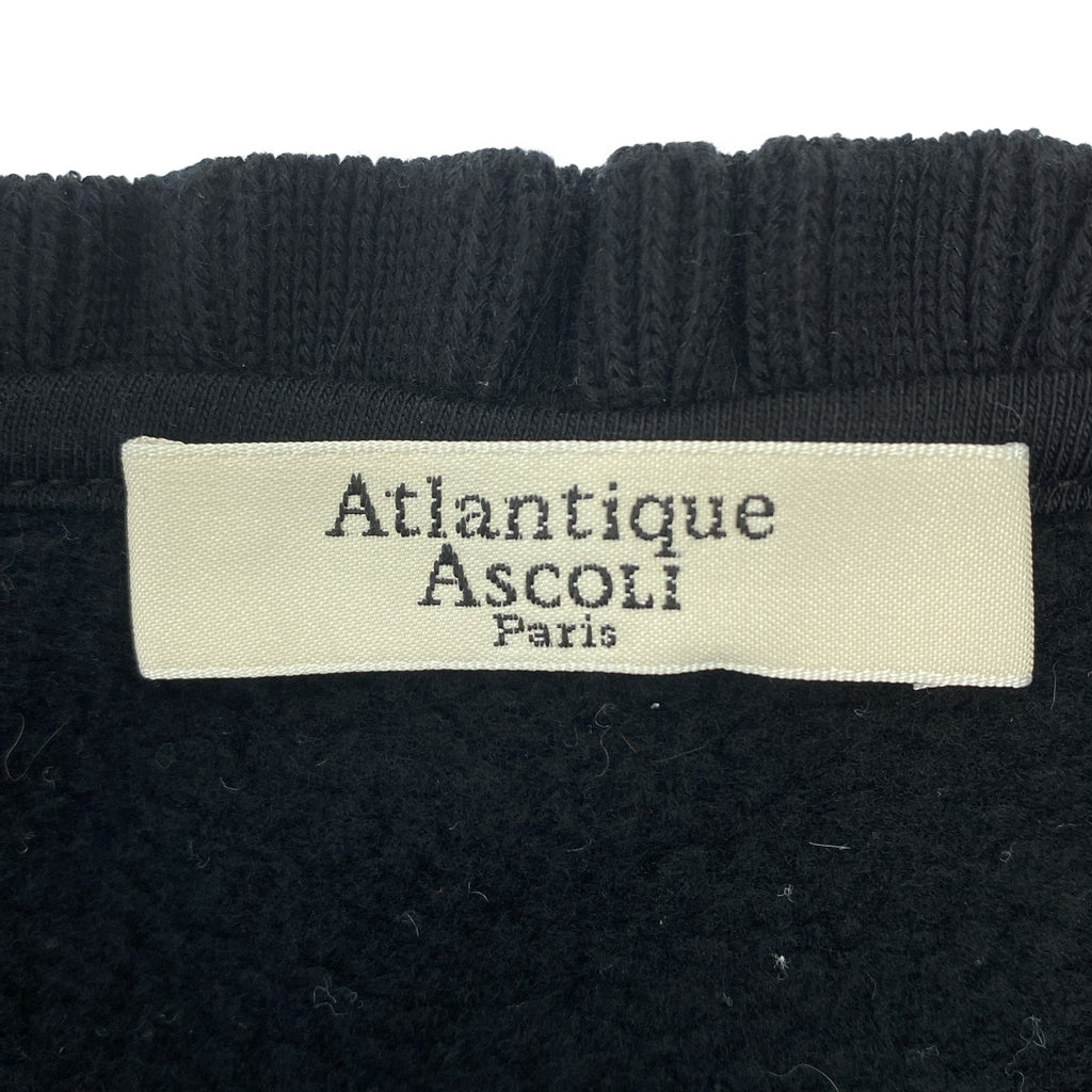 Atlantique Ascoli / アトランティックアスコリ | フリルネック スウェット カーディガン | S | レディース