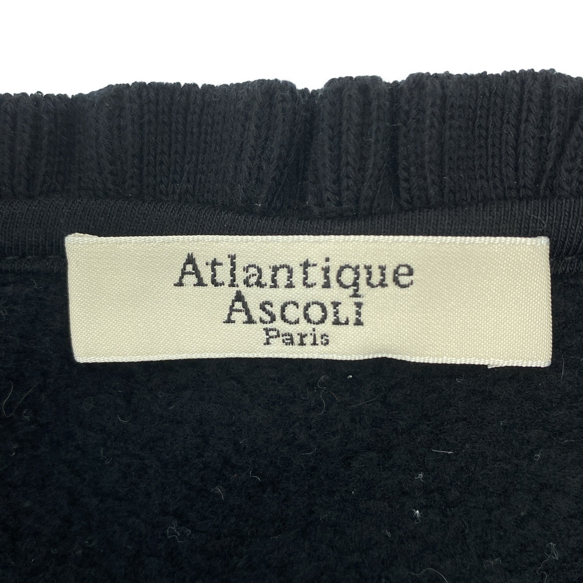 Atlantique Ascoli / アトランティックアスコリ | フリルネック スウェット カーディガン | S | レディース