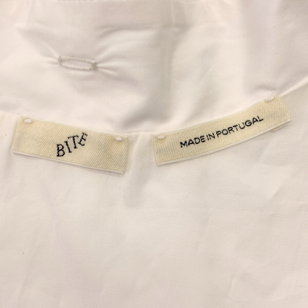 BITE / バイト | ケープカラー コットン ワイドスリーブ シャツ | 4 | レディース