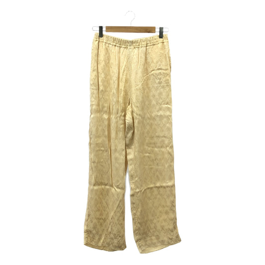 ne Quittez pas / Nukitepa | Rayon Jqd Pants Rayon Jacquard Easy Pants | M | Yellow | Men's