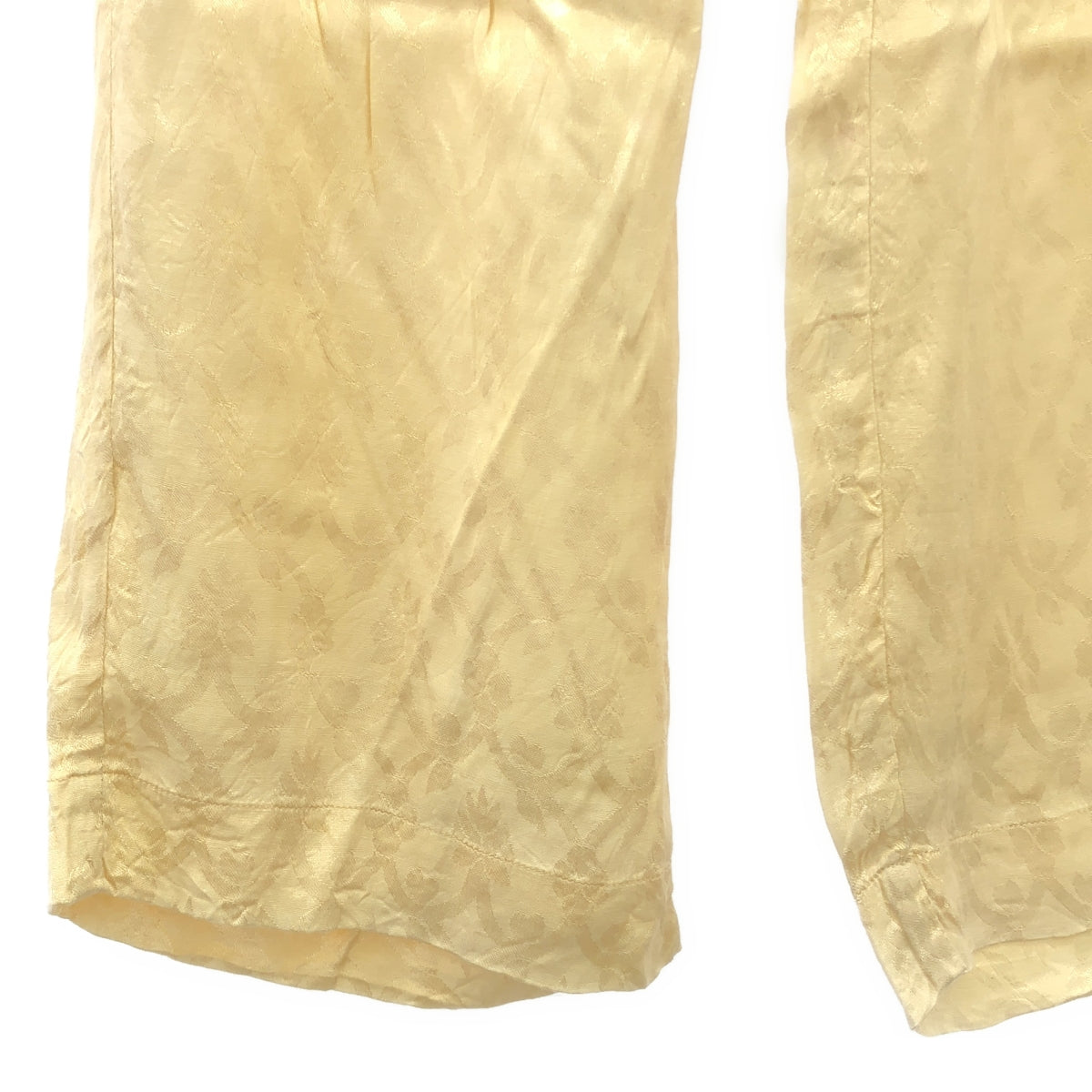 ne Quittez pas / Nukitepa | Rayon Jqd Pants Rayon Jacquard Easy Pants | M | Yellow | Men's