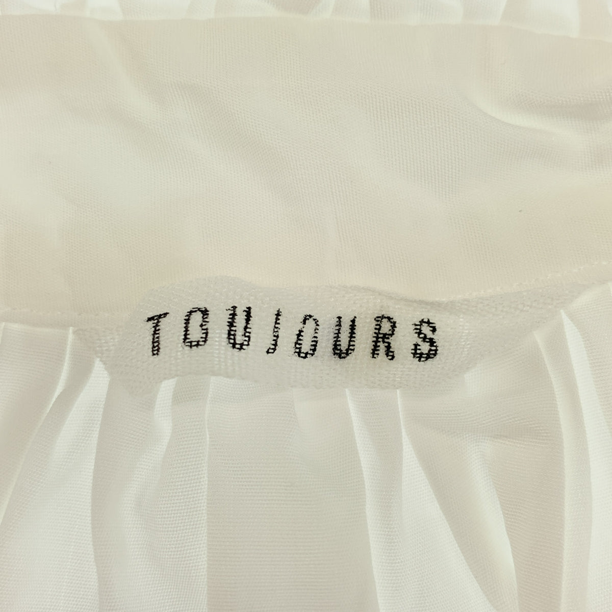 TOUJOURS | 2025春夏系列 | 荷葉邊襯衫，棉質荷葉邊襯衫 | 1碼 | 女款