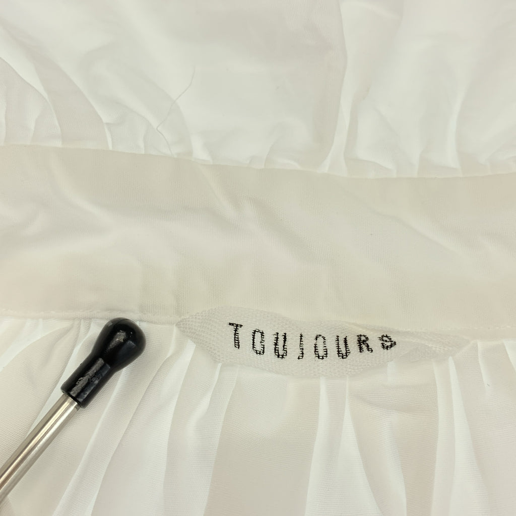 TOUJOURS | 2025春夏系列 | 荷葉邊襯衫，棉質荷葉邊襯衫 | 1碼 | 女款