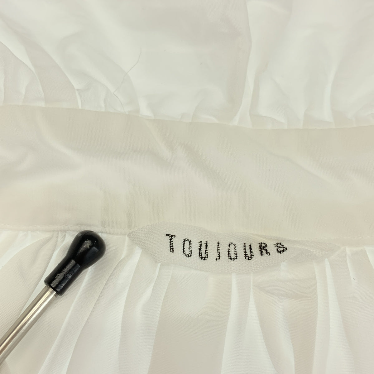 TOUJOURS | 2025春夏系列 | 荷葉邊襯衫，棉質荷葉邊襯衫 | 1碼 | 女款