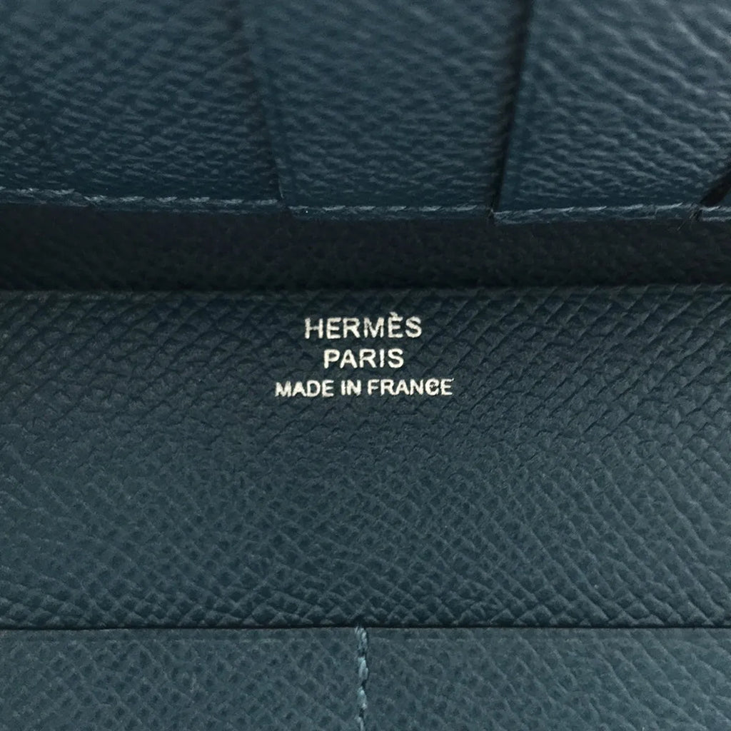 [品相良好] HERMES / 愛馬仕 | Veau Epsom 雙折長皮夾 |科爾弗特藍 |女性的