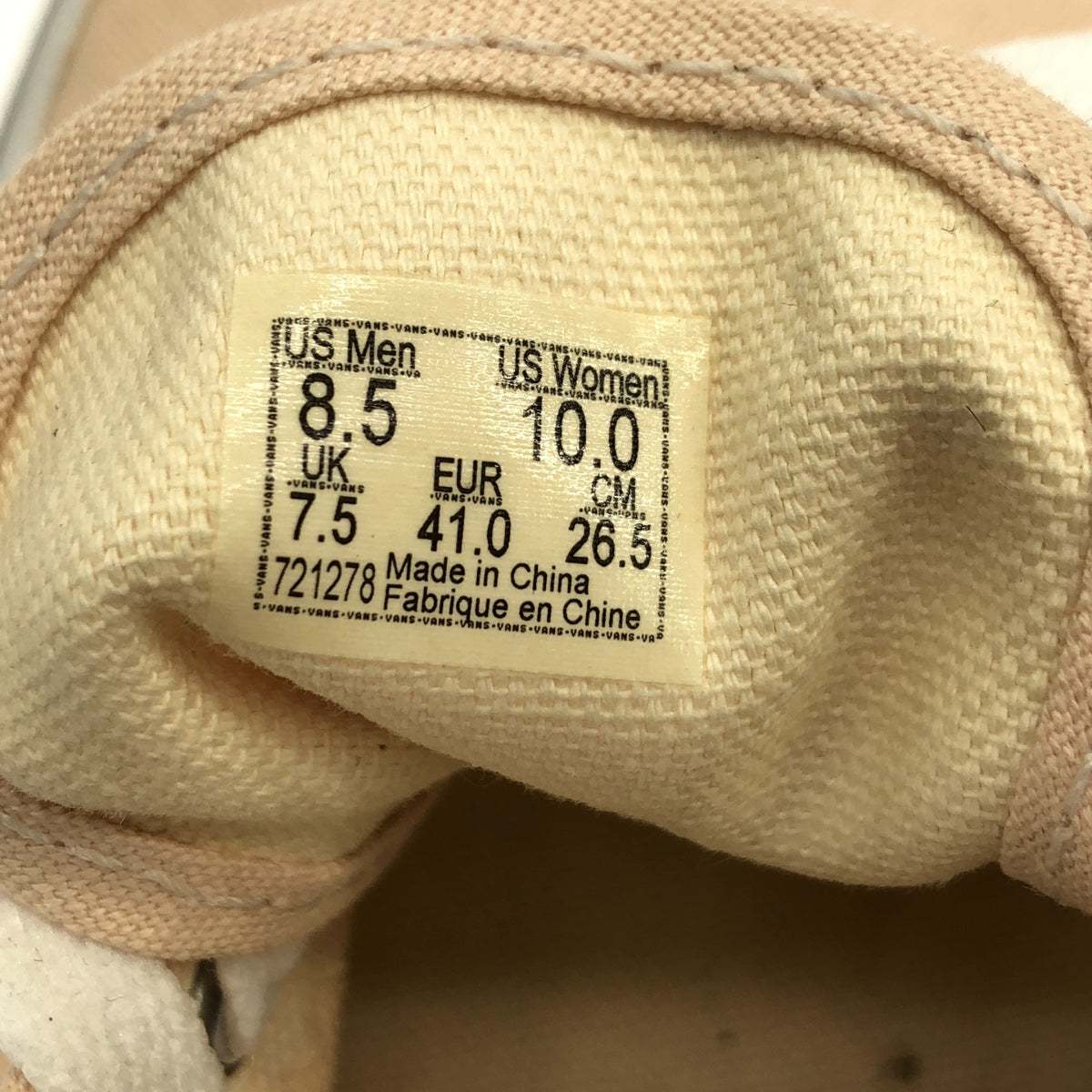 美品】 VANS / バンズ | Authentic / 721278 オーセンティック 美品】 VANS / バンズ | Authentic / 721278 オーセンティック