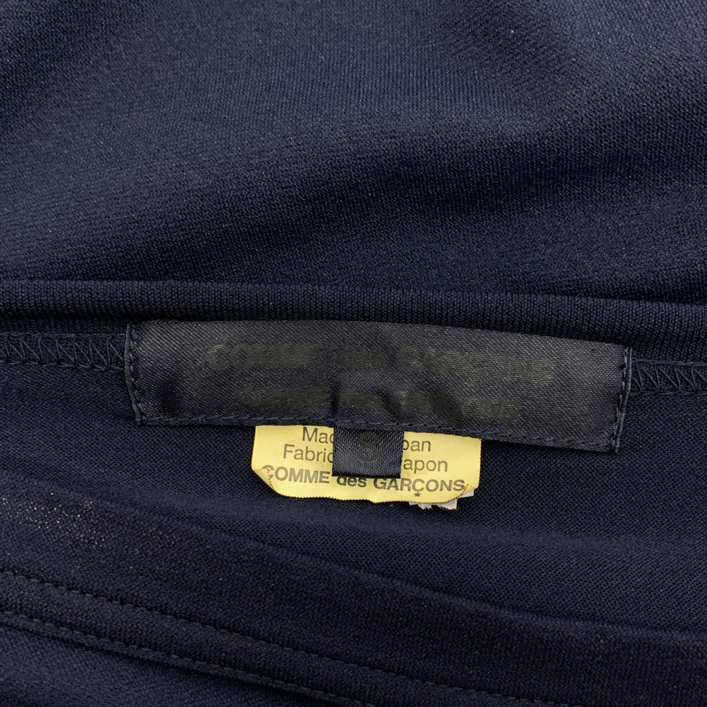 COMME des GARCONS / Comde Garson | 2014AW | 폴리 에스테르 프릴 장식 크루 넥 컷소우 | S | 네이비 | 여성