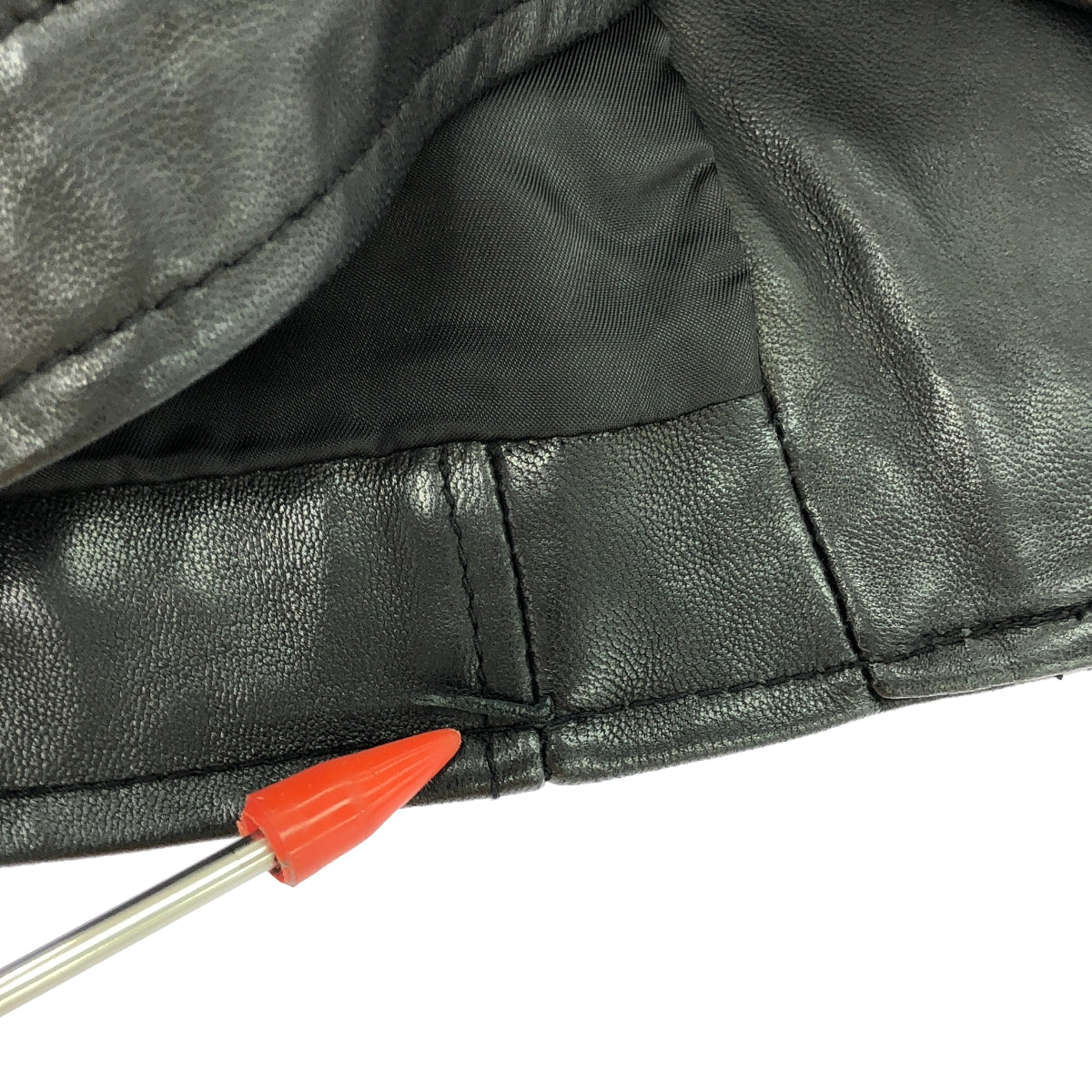 UNITED TOKYO / 유나이티드 도쿄 | 램 가죽 세미 더블 라이더스 재킷 | 1 | 블랙 | 여성