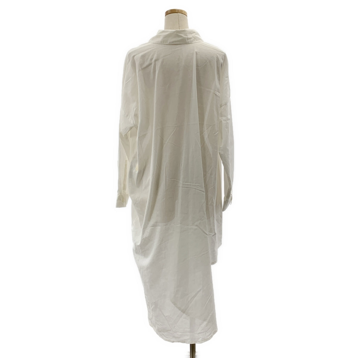 【新品】  LIMI feu / リミフゥ | コットン アシンメトリー ワンピース | S | ホワイト | レディース